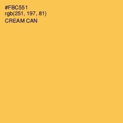 #FBC551 - Cream Can Color Image